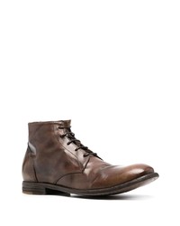 Bottes de loisirs en cuir marron foncé Officine Creative