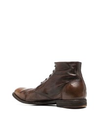 Bottes de loisirs en cuir marron foncé Officine Creative