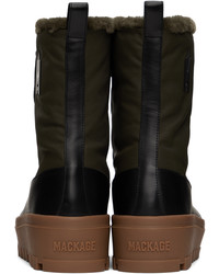 Bottes de loisirs en cuir marron foncé Mackage