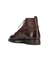 Bottes de loisirs en cuir marron foncé Alberto Fasciani