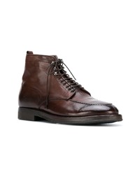 Bottes de loisirs en cuir marron foncé Alberto Fasciani