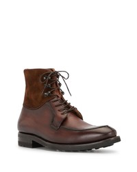 Bottes de loisirs en cuir marron foncé Magnanni