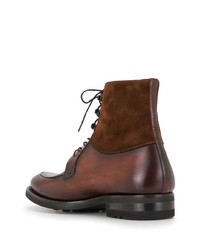 Bottes de loisirs en cuir marron foncé Magnanni