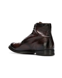 Bottes de loisirs en cuir marron foncé Officine Creative