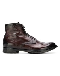 Bottes de loisirs en cuir marron foncé Officine Creative