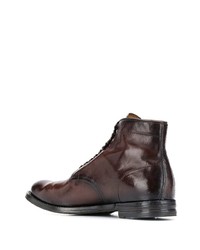 Bottes de loisirs en cuir marron foncé Officine Creative