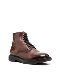 Bottes de loisirs en cuir marron foncé Officine Creative