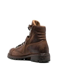 Bottes de loisirs en cuir marron foncé Eleventy