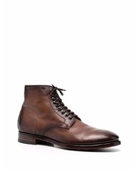 Bottes de loisirs en cuir marron foncé Officine Creative