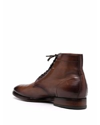 Bottes de loisirs en cuir marron foncé Officine Creative