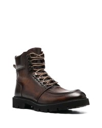 Bottes de loisirs en cuir marron foncé Eleventy