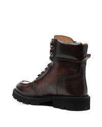 Bottes de loisirs en cuir marron foncé Eleventy