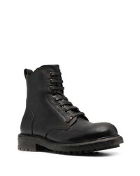 Bottes de loisirs en cuir marron foncé Dolce & Gabbana