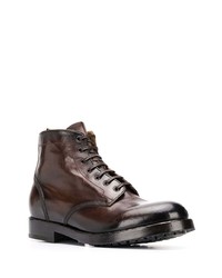 Bottes de loisirs en cuir marron foncé Officine Creative