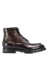 Bottes de loisirs en cuir marron foncé Officine Creative