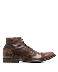 Bottes de loisirs en cuir marron foncé Officine Creative