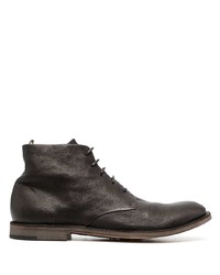 Bottes de loisirs en cuir marron foncé Officine Creative