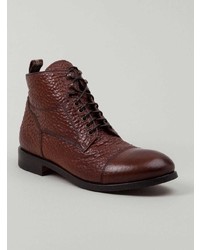 Bottes de loisirs en cuir marron foncé L'Eclaireur Made By