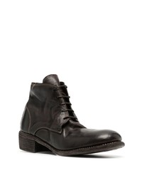 Bottes de loisirs en cuir marron foncé Guidi