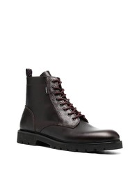 Bottes de loisirs en cuir marron foncé PS Paul Smith