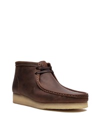 Bottes de loisirs en cuir marron foncé Clarks