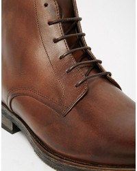 Bottes de loisirs en cuir marron