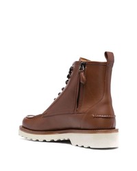 Bottes de loisirs en cuir marron Bally