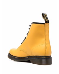 Bottes de loisirs en cuir moutarde Dr. Martens