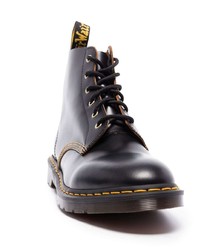 Bottes de loisirs en cuir noires Dr. Martens