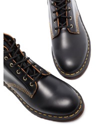 Bottes de loisirs en cuir noires Dr. Martens