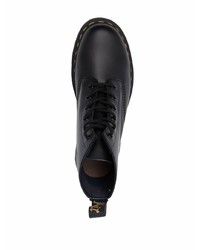 Bottes de loisirs en cuir noires Dr. Martens