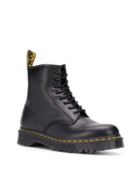 Bottes de loisirs en cuir noires Dr. Martens