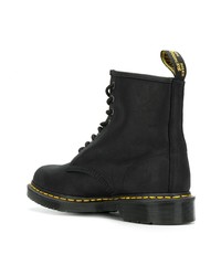 Bottes de loisirs en cuir noires Dr. Martens