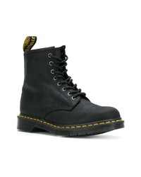 Bottes de loisirs en cuir noires Dr. Martens