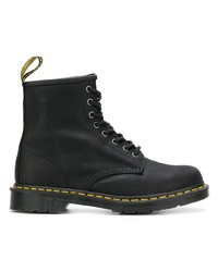 Bottes de loisirs en cuir noires Dr. Martens