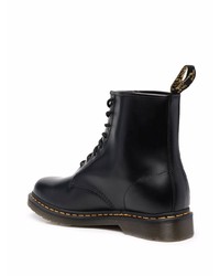 Bottes de loisirs en cuir noires Dr. Martens