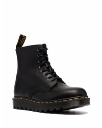 Bottes de loisirs en cuir noires Dr. Martens