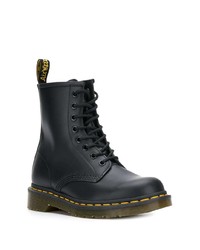 Bottes de loisirs en cuir noires Dr. Martens