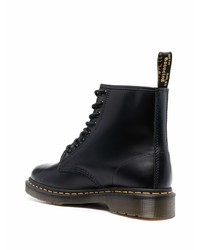 Bottes de loisirs en cuir noires Dr. Martens