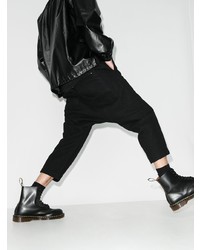 Bottes de loisirs en cuir noires Dr. Martens