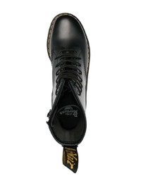 Bottes de loisirs en cuir noires Dr. Martens