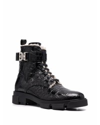 Bottes de loisirs en cuir noires Givenchy