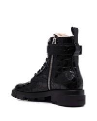 Bottes de loisirs en cuir noires Givenchy