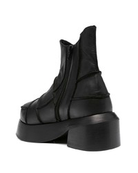 Bottes de loisirs en cuir noires Eckhaus Latta