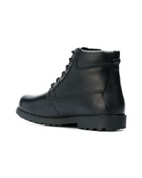 Bottes de loisirs en cuir noires Geox