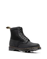 Bottes de loisirs en cuir noires Dr. Martens