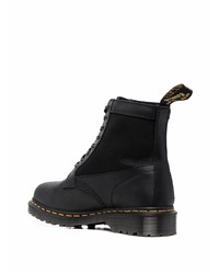 Bottes de loisirs en cuir noires Dr. Martens