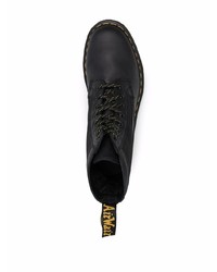 Bottes de loisirs en cuir noires Dr. Martens