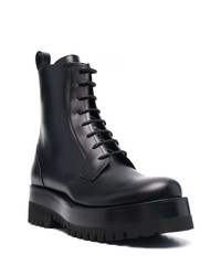 Bottes de loisirs en cuir noires Valentino Garavani