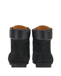 Bottes de loisirs en cuir noires Ferragamo